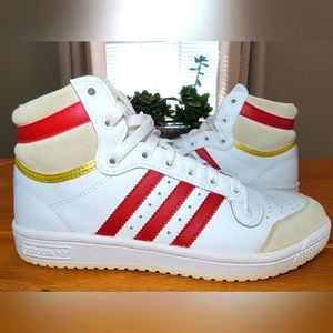 Adidas Top Ten‎ High 'White Team Victory Red' Sneakers - Size 5.5